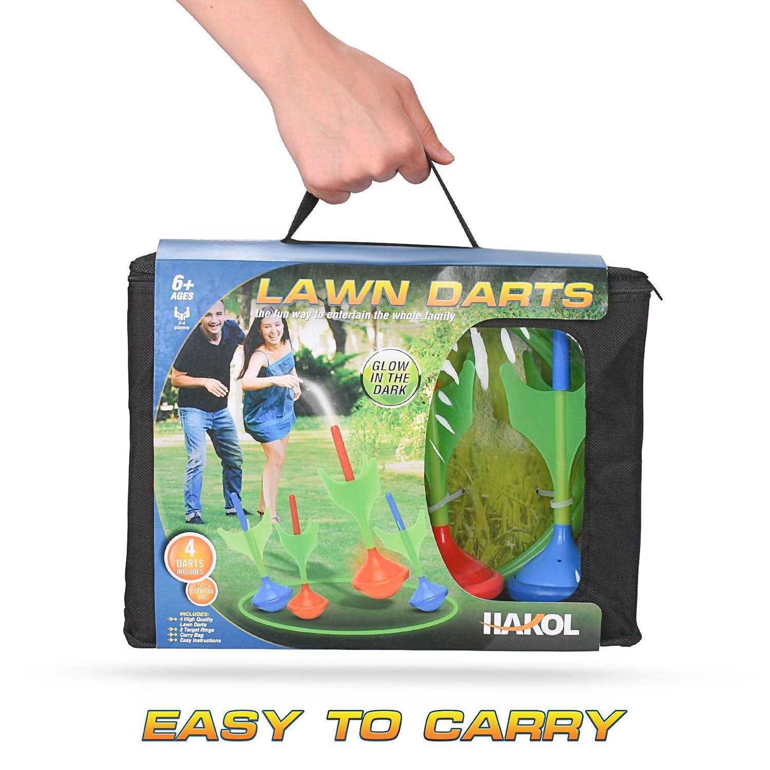 HAKOL Lawn Darts Game Glow in The Dark Outdoor Backyard Toy for Kids & Adults - Image 3