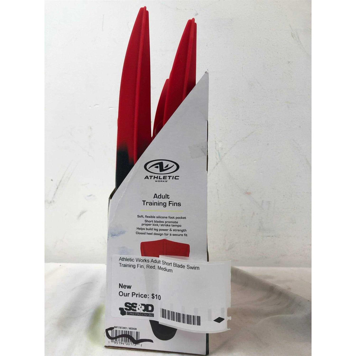 Athletic Works Adult Short Blade Swim Training Fin - Image 3