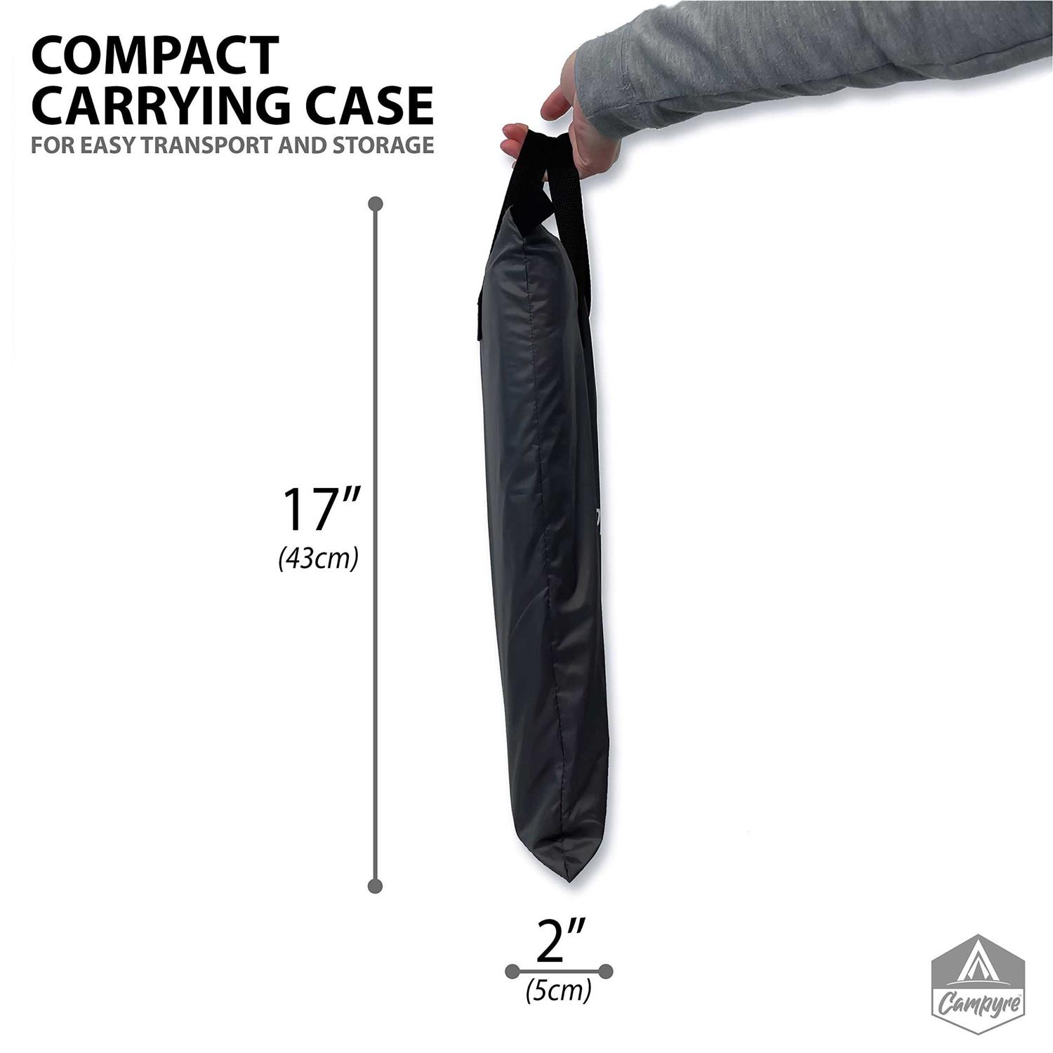 Alternative view of CAMPYRE Tent & RV Camping Organizer with Zippered Flap 9-Shelf Storage. Tent Organizer