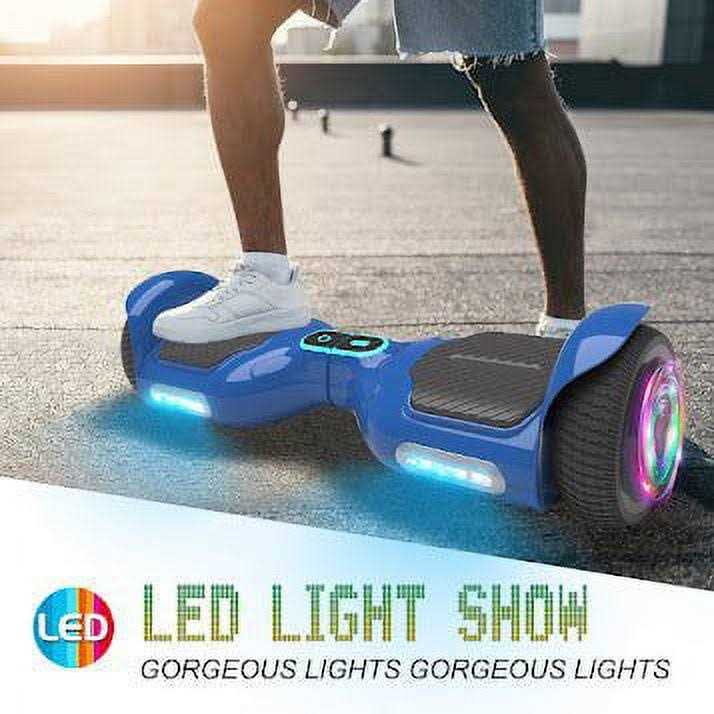 Bluetooth Hoverboard Hover Board with 6.5 inch Wheels Built-in Wireless Speaker Bright LED Lights - Image 5