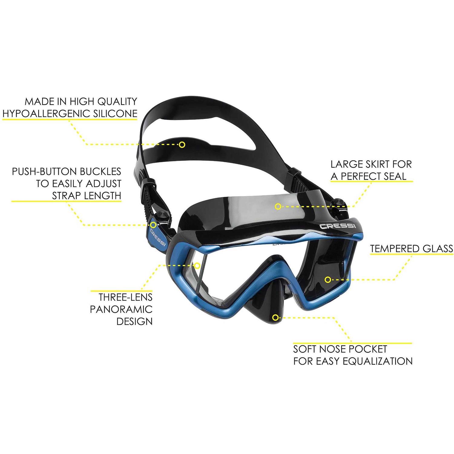 Cressi Liberty Triside SPE Diving Mask - Image 3