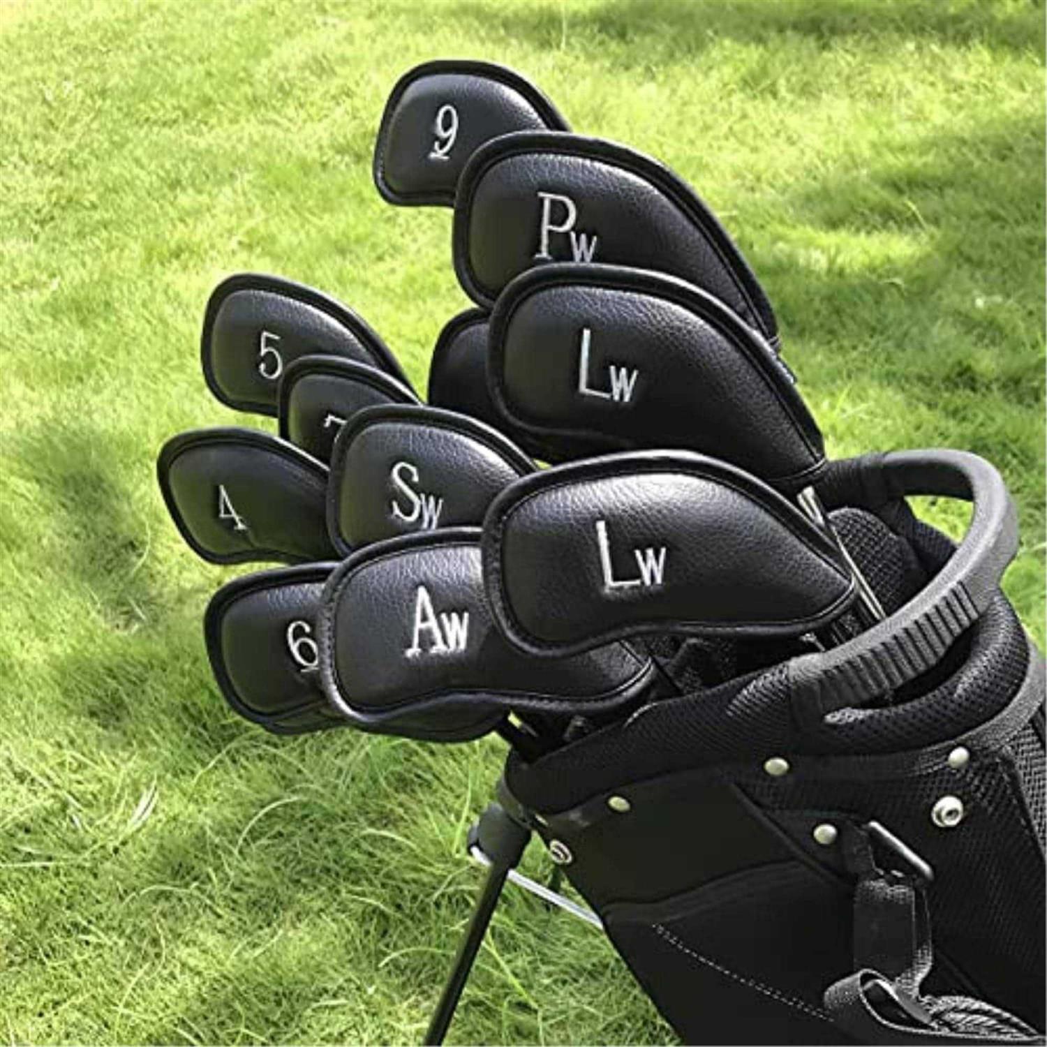 Craftsman Golf 12pcs Thick Synthetic Leather Golf Iron Head Covers Set Headcover Fit All Brands Callaway - Image 4