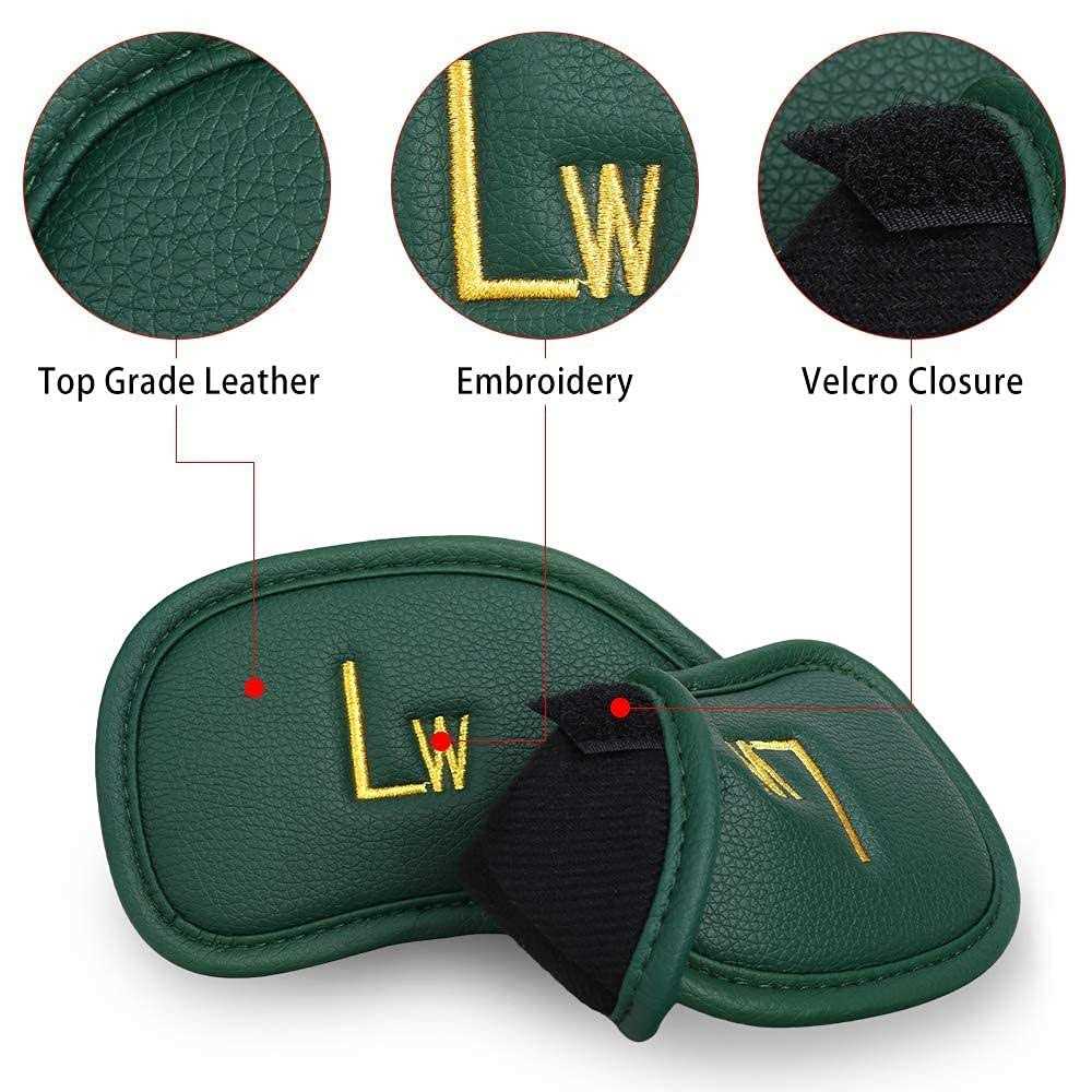 Craftsman Golf 12pcs Thick Synthetic Leather Golf Iron Head Covers Set Headcover Fit All Brands Callaway - Image 3