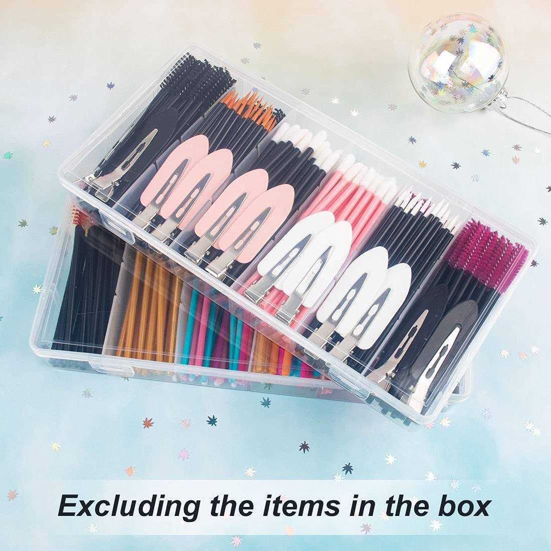 BAGTeck clear visible plastic storage box cosmetic tools storage box makeup tools fishing tackle accessory box organizer jewelry screws hardware - Image 5