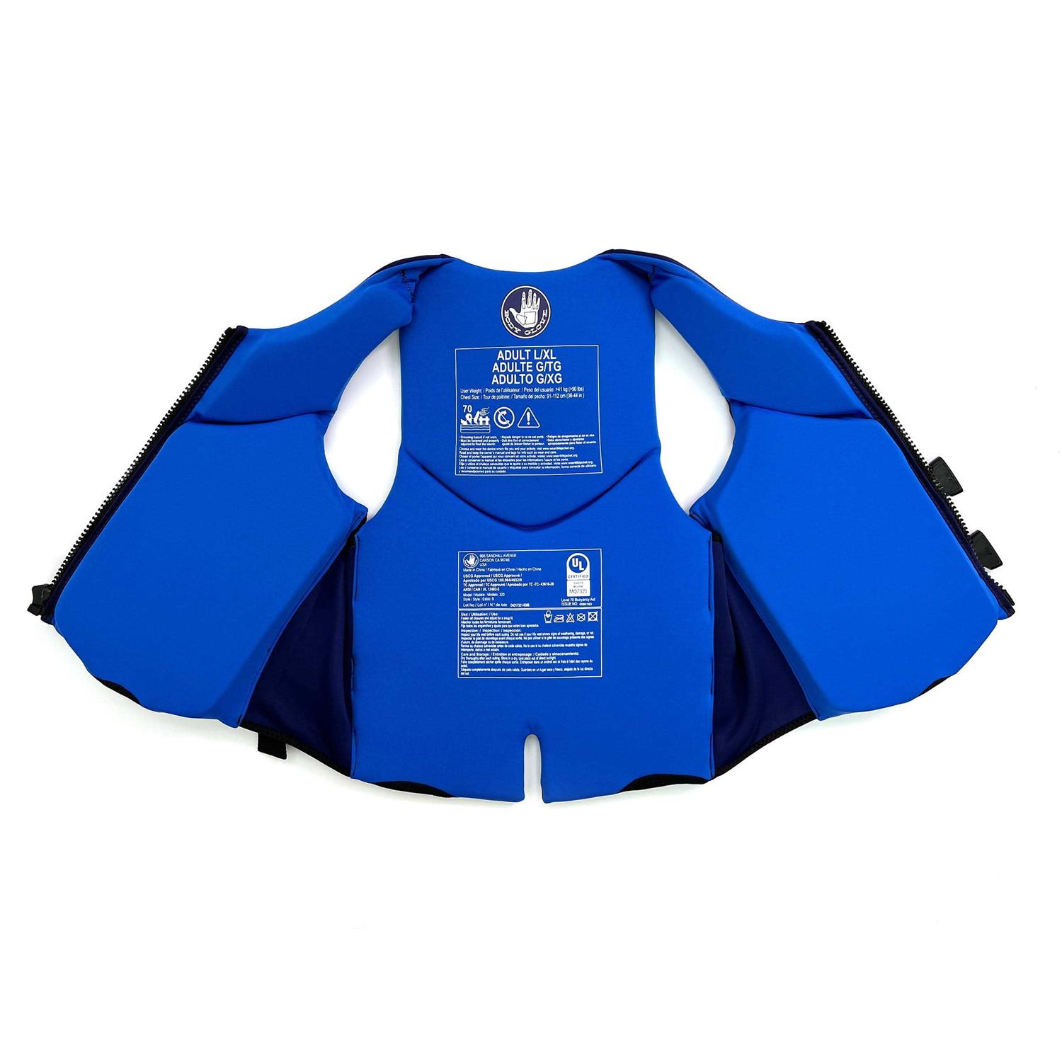 Body Glove Men's Dual-Size Evoprene PFD Life Jacket and Vest Male - Image 5