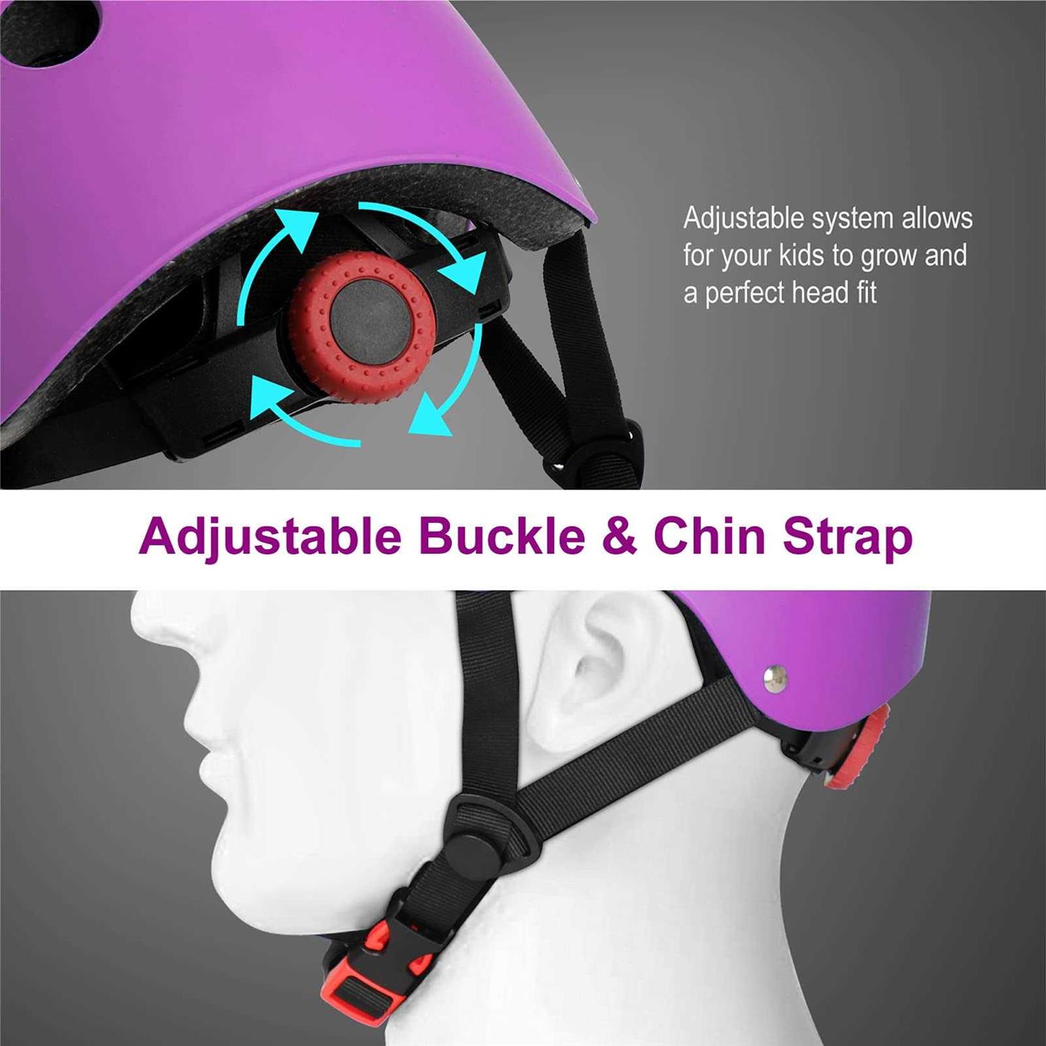 Kamugo Kids Adjustable Helmet Toddler Kids Ages Boys Girls - Image 3