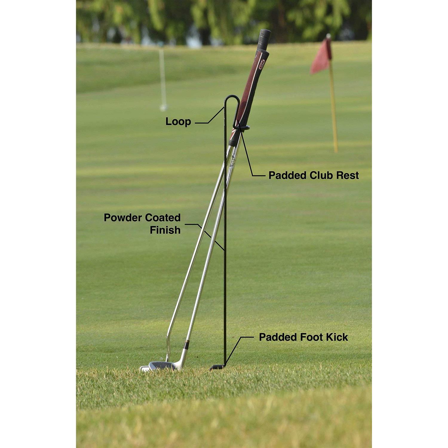 Alternative view of Stepkick Caddy by Bronwyck The World's Premier Golf Club Stand. Watch Video