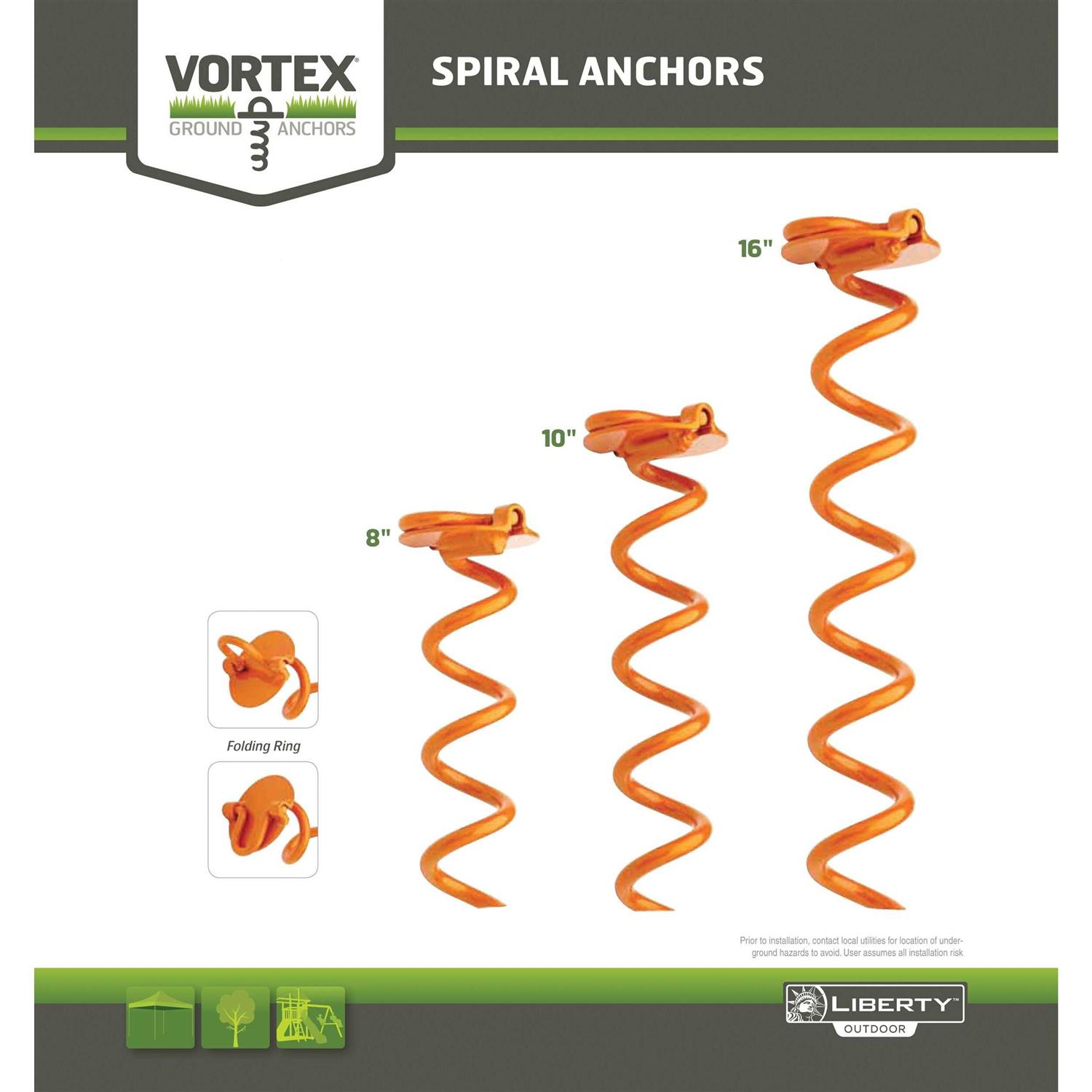 Vortex 8-in Landscape Stakes ANCFRS8-ORG-L - Image 5