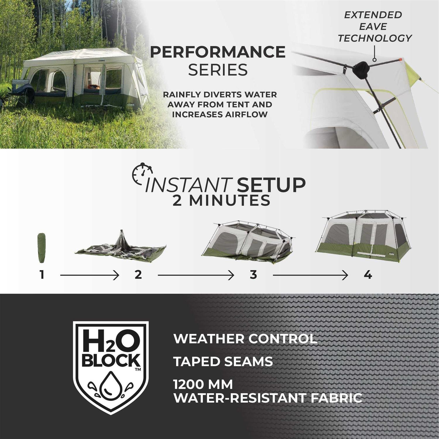 Core Performance Person Instant Cabin Tent - Image 4