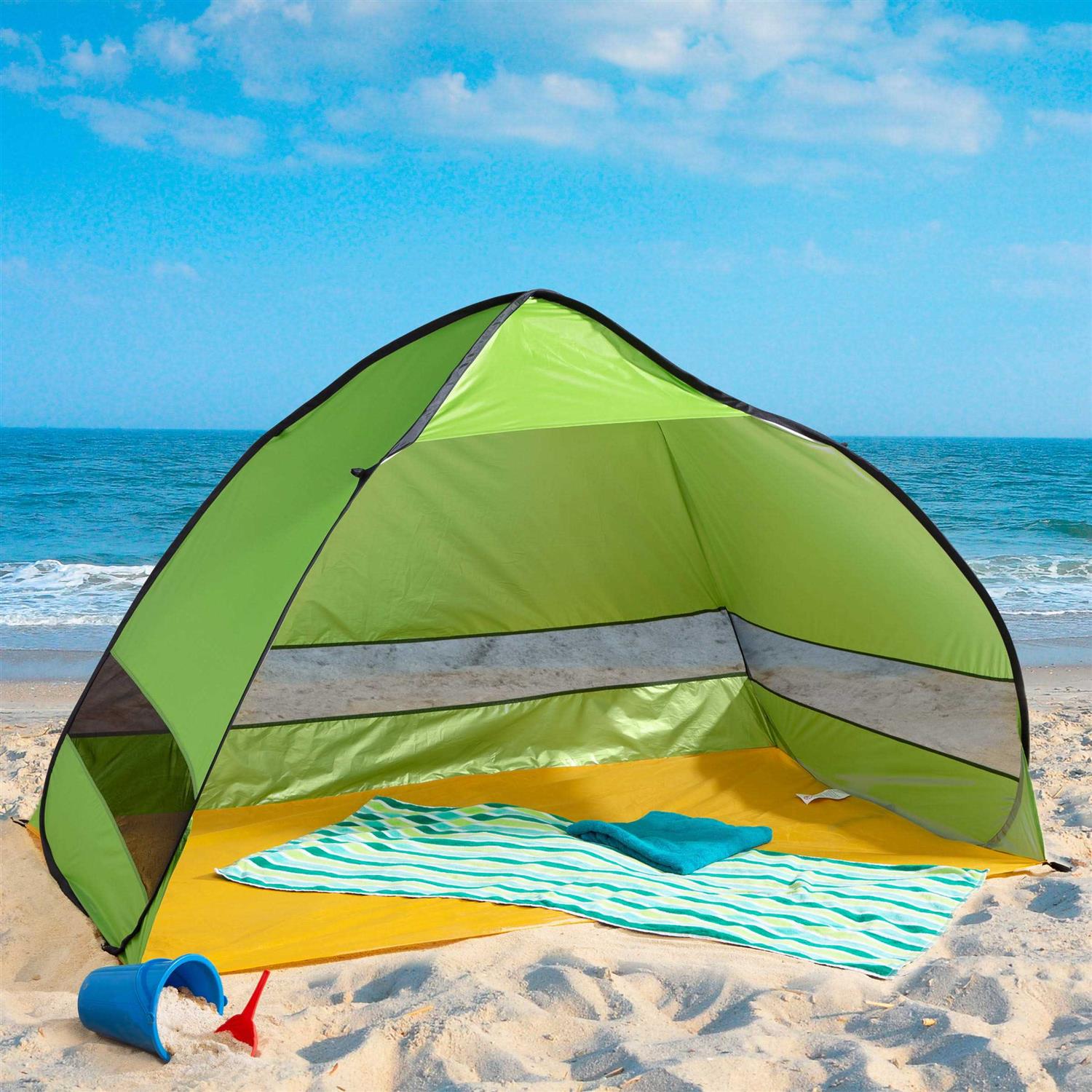 Wakeman Pop Up Beach Tent Sun Shelter with UV Protection and Ventilation - Image 4