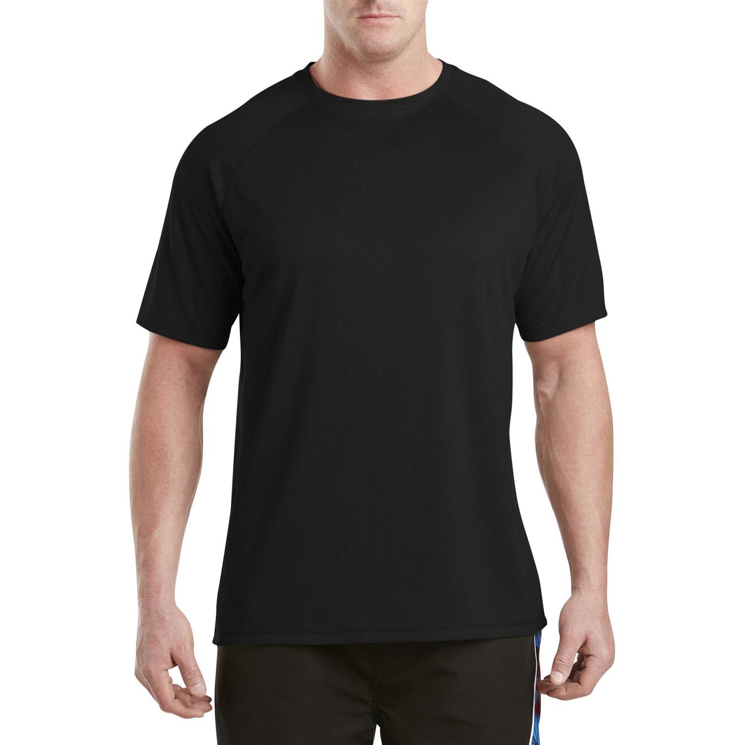 Harbor Bay by DXL Big and Tall Men's Swim Rash Guard T-Shirt