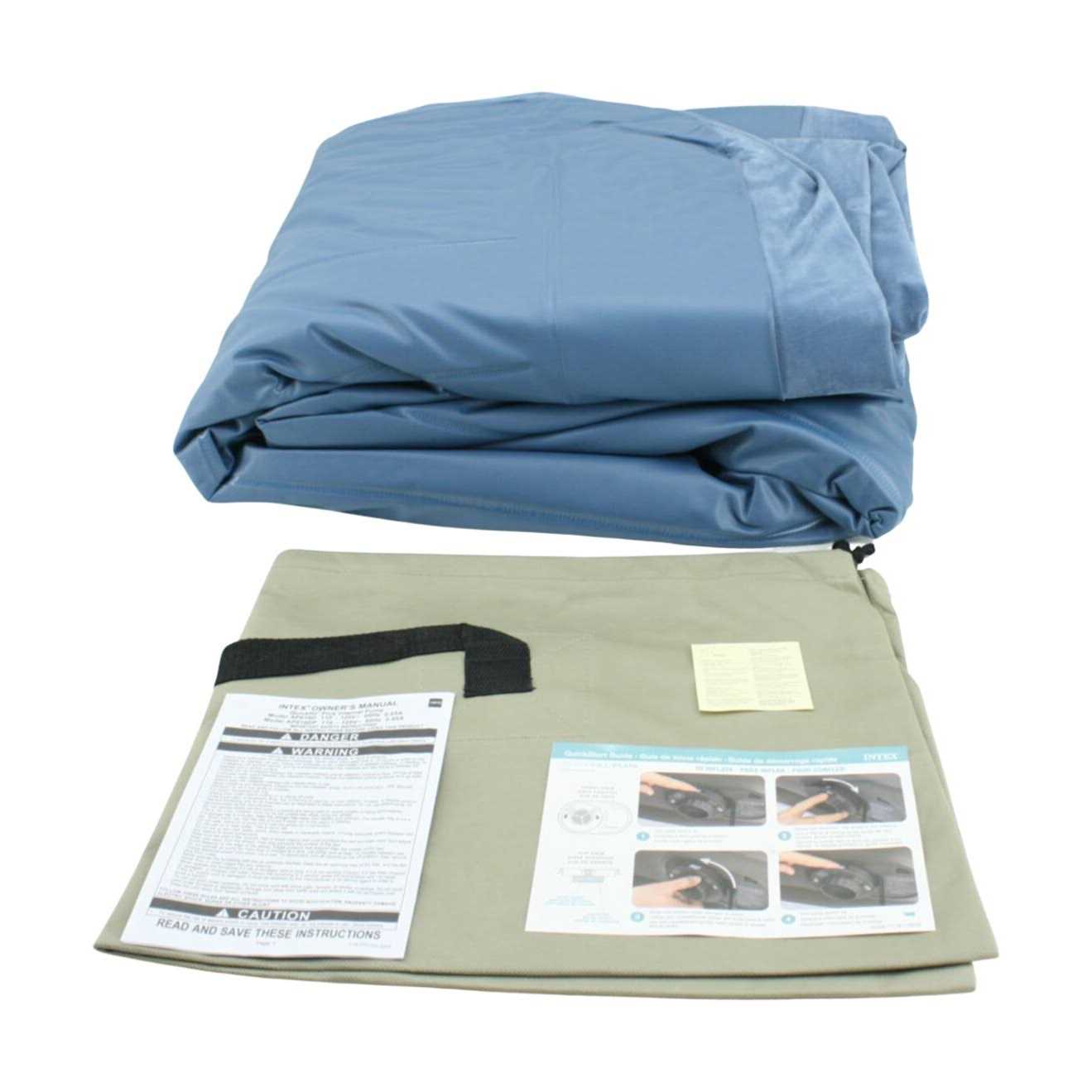 Intex Queen Dura-Beam Deluxe Series Comfort Headboard Airbed with Internal Pump - Image 3