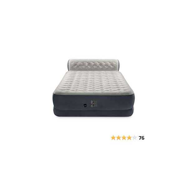 Intex Queen Dura-Beam Deluxe Series Comfort Headboard Airbed with Internal Pump - Image 5