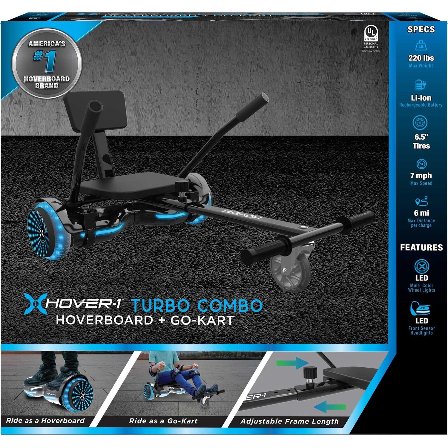 Hover-1 Turbo Hoverboard and Kart Combo - Image 4