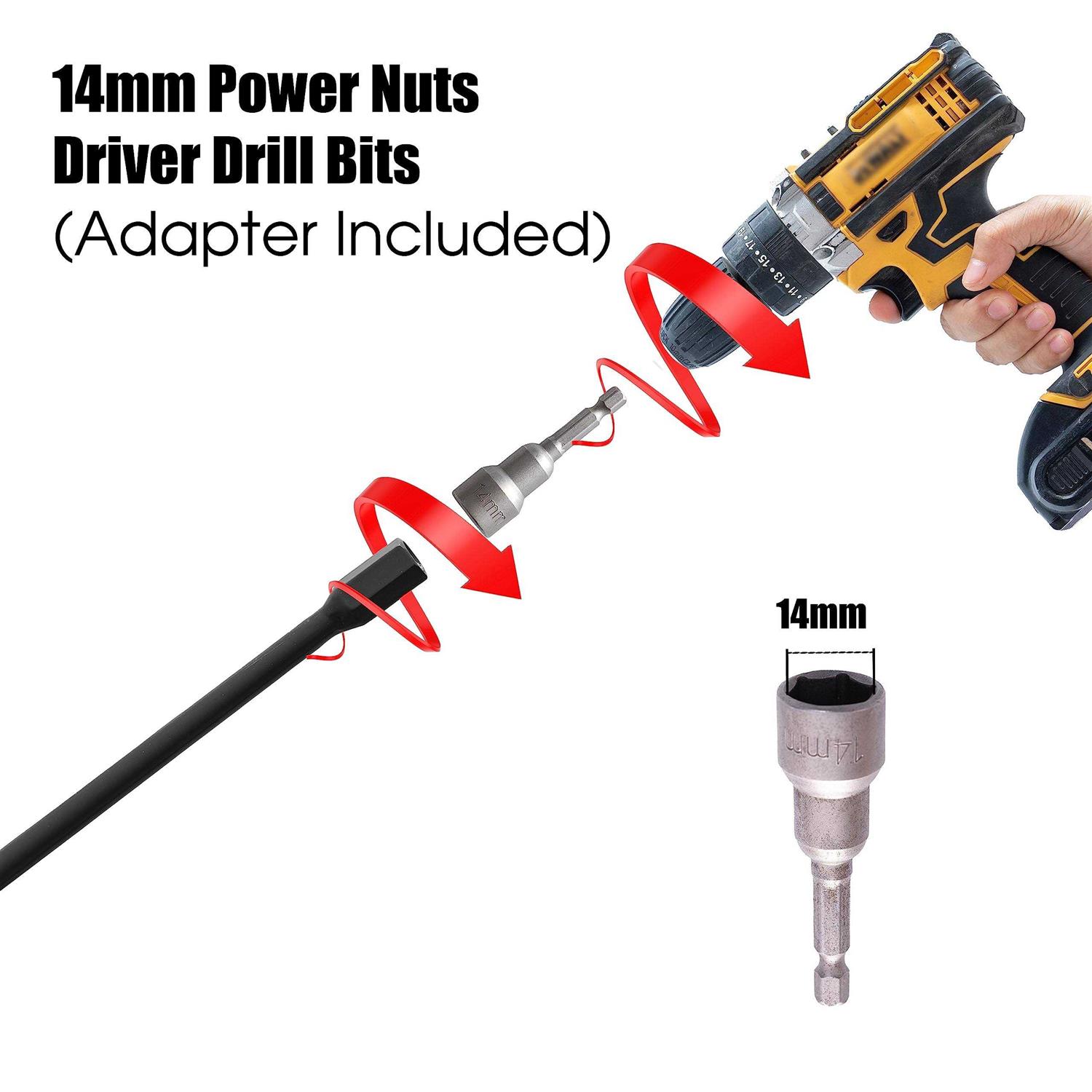 VASGOR 18” Ground Anchors Easy to Use with Drill 30mm Diameter - Image 4