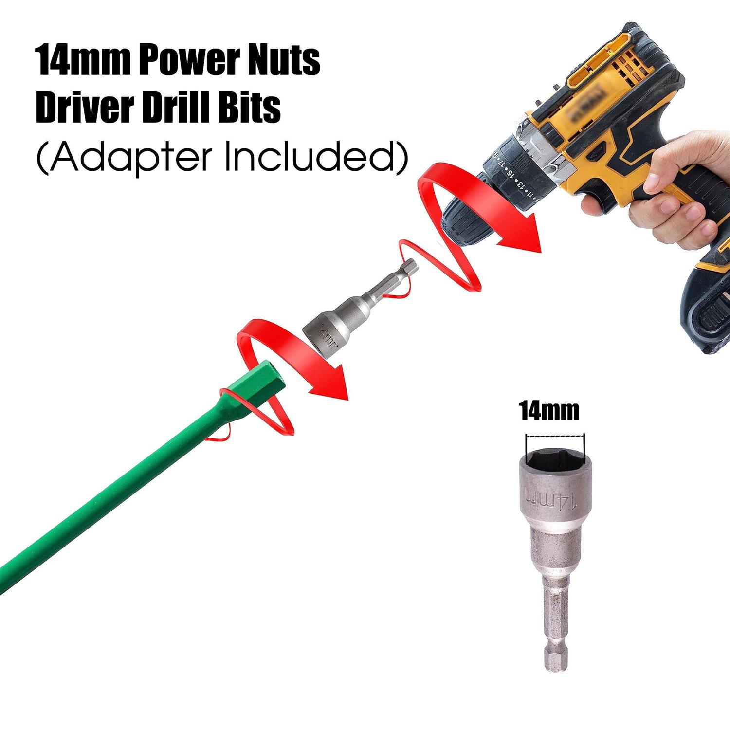 VASGOR 18” Ground Anchors Easy to Use with Drill 30mm Diameter - Image 5