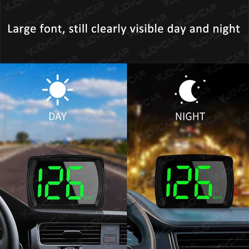 VJOYCAR 2023 New Speedometer Hud Gps Digital Speed Meter Mph Speedo Head Up Display for Cars Trucks - Image 4