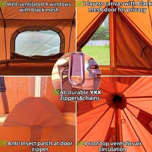 Buture B5 PROII Canvas Bell Tent - Image 3