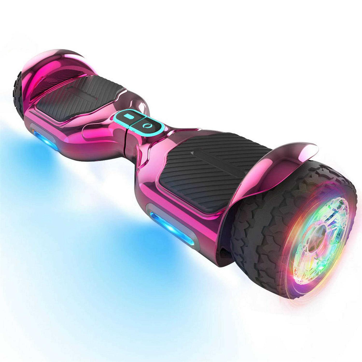 Star Wheel Hoverboard with Bluetooth 6.5 inch Self Balancing Scooter with Science Fiction LED Wheels