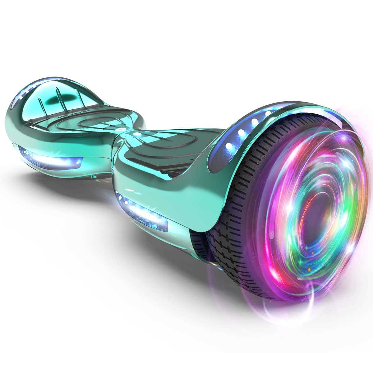 Star Wheel Hoverboard with Bluetooth 6.5 inch Self Balancing Scooter with Science Fiction LED Wheels