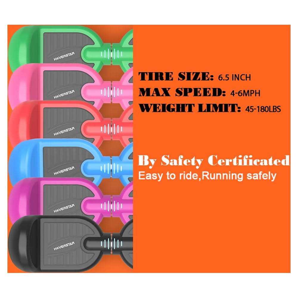 Hoverstar Hover board 6.5 in. Certified Two-Wheel Self Balancing Electric Scooter with LED Light - Image 4