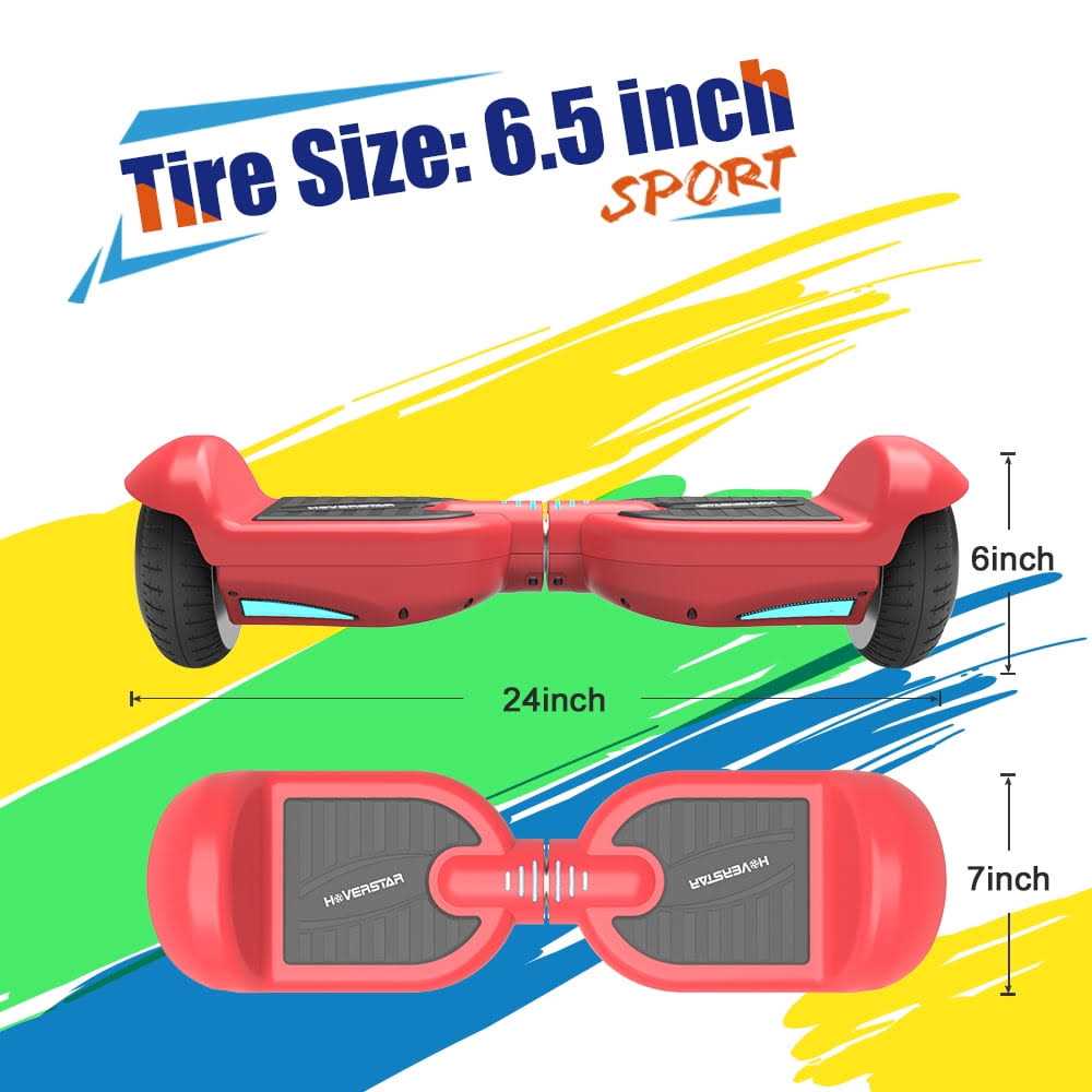 Hoverstar Hover board 6.5 in. Certified Two-Wheel Self Balancing Electric Scooter with LED Light - Image 4