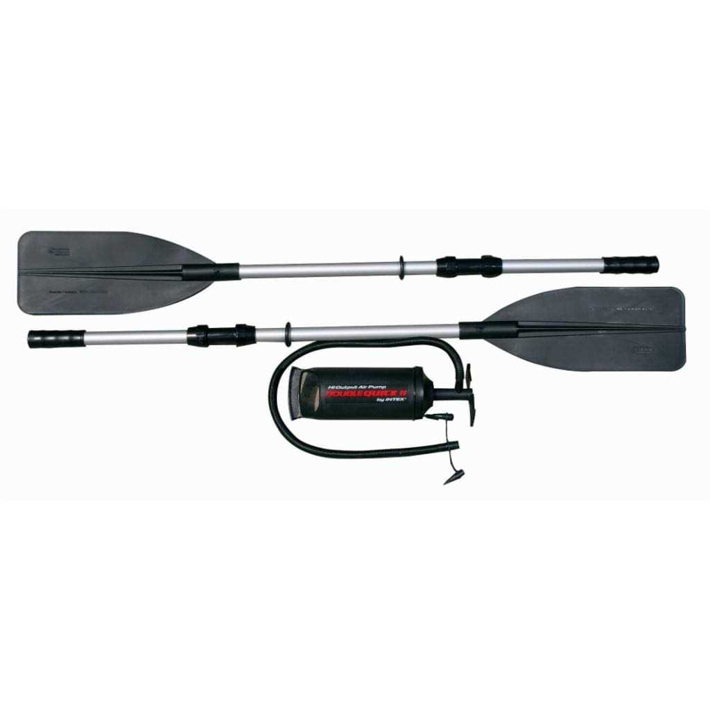 Intex Excursion 5 Person Inflatable Boat Set w/ 2 Oars - Image 4