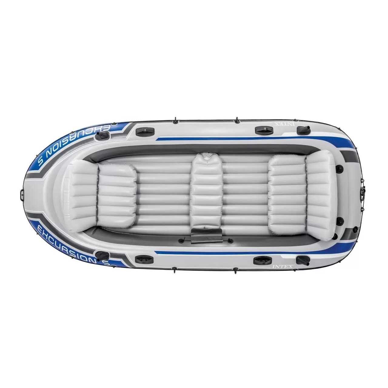 Intex Excursion 5 Person Inflatable Boat Set w/ 2 Oars - Image 5