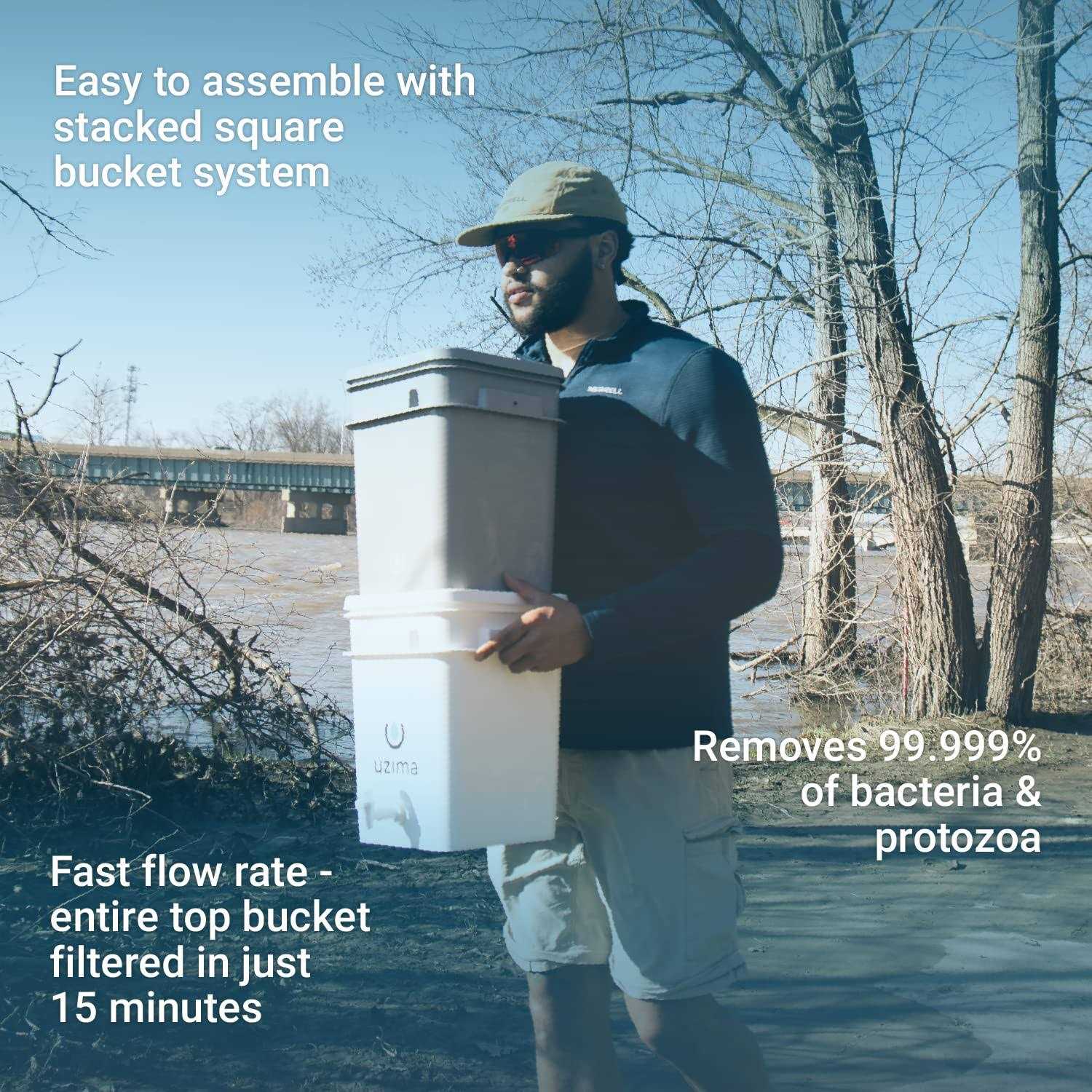 Uzima UZ-2 Camping Water Filter and Drinking Water Filter System - Image 5