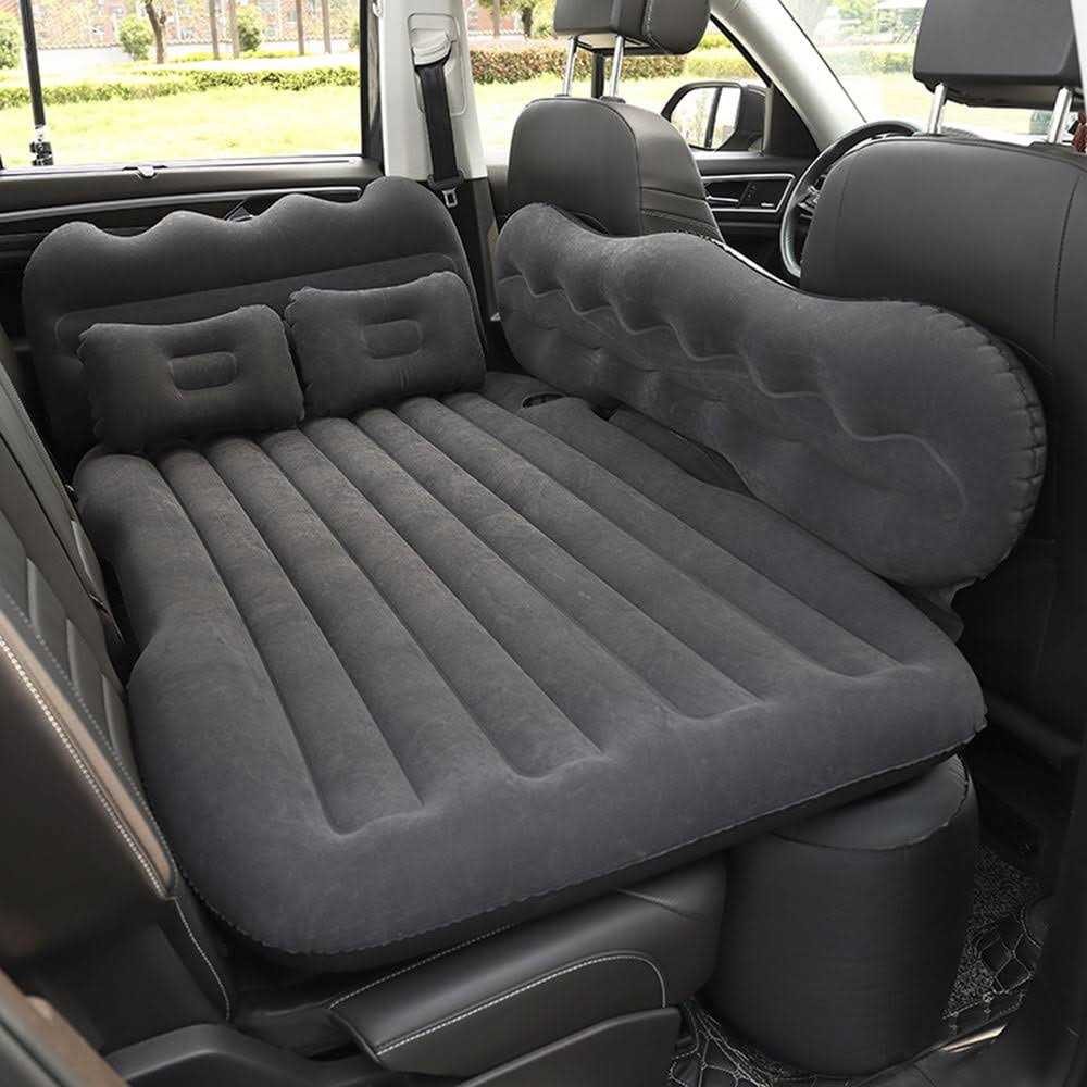 Cacagoo Mattress Car Inflatable Travel Bed Home Outdoor Camping Mat Rear Flocking Plus Air Mattress for SUV