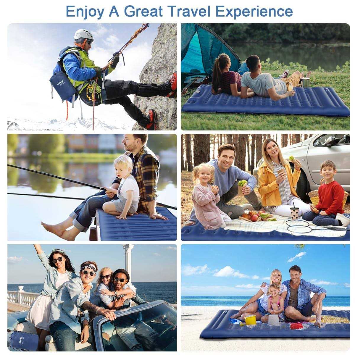 HiiPeak Sleeping Pad for Camping Ultralight Inflatable Sleeping Built-in Foot Pump - Image 4