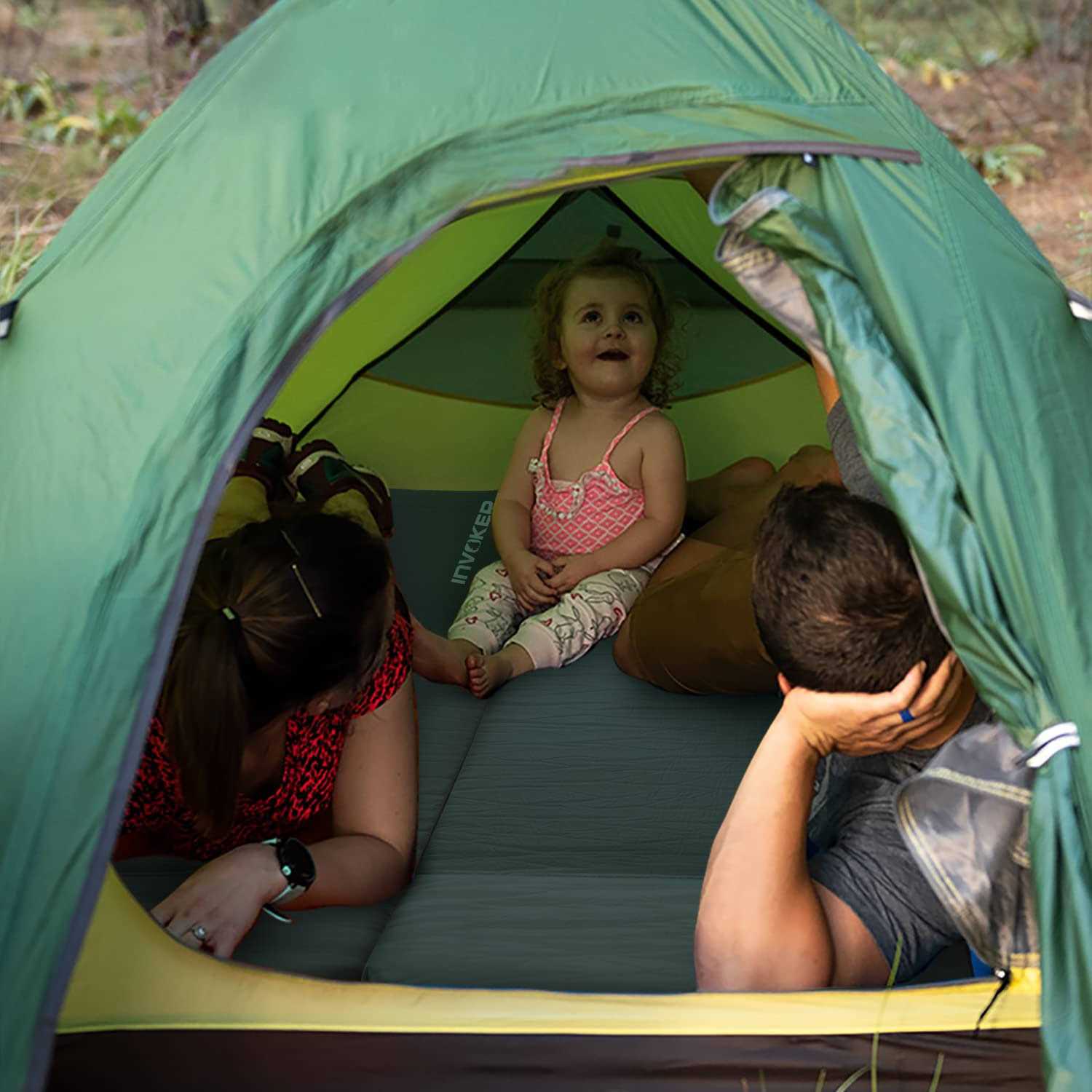 INVOKER UltraThick Self Inflating Memory Foam Camping Sleeping Pad - Image 5