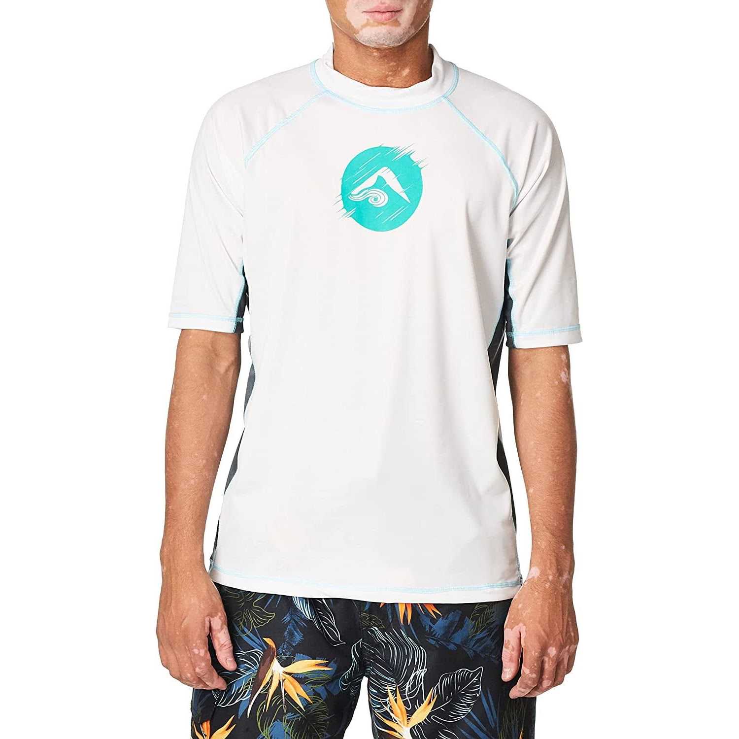 Kanu Surf Mens UPF 50+ Short Sleeve Sun Protective Rashguard Swim Shirt - Image 3