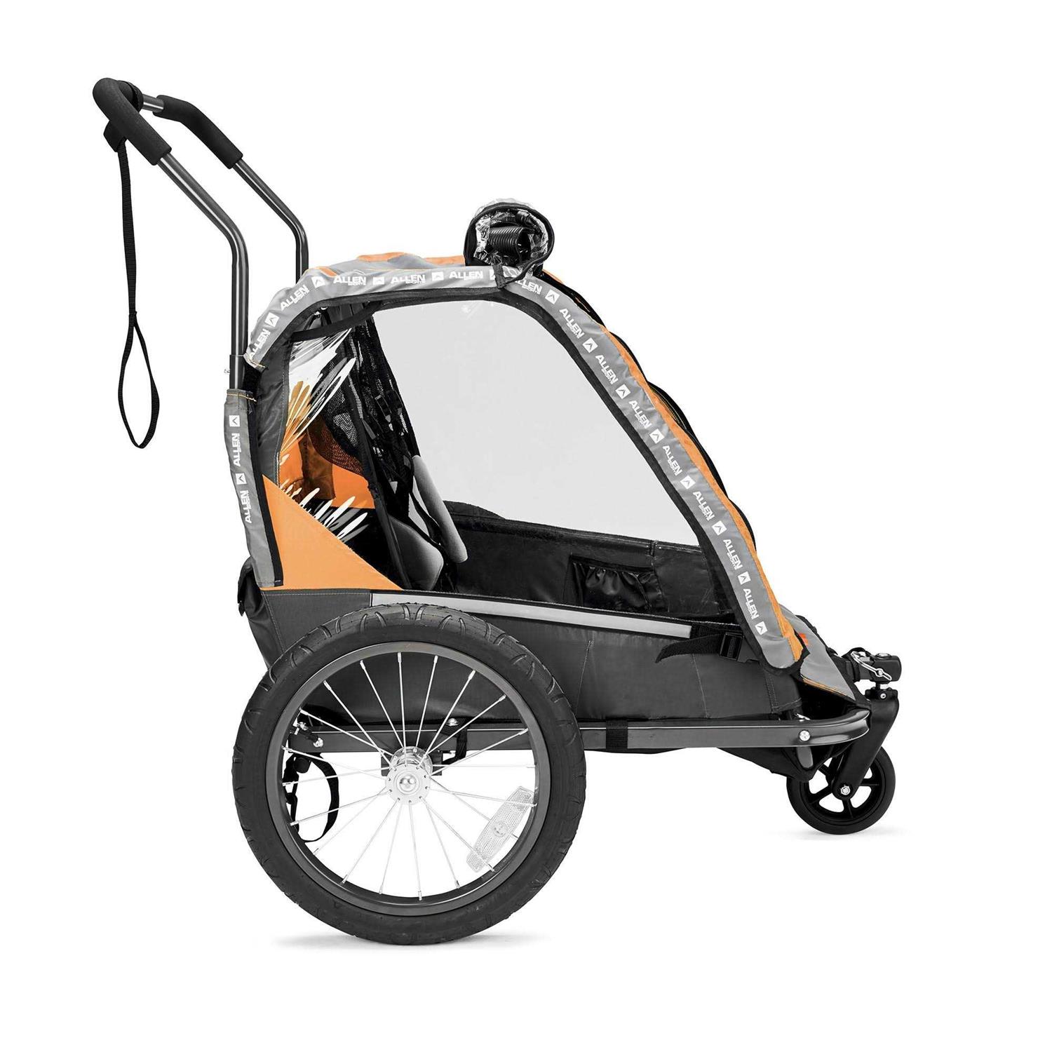 Allen Sports Deluxe Steel 1 Child Bicycle Trailer and Stroller - Image 4