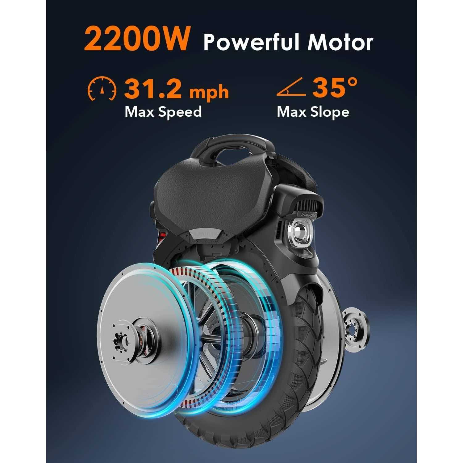 INMOTION V11 Electric Unicycle 18 Inch Self-Balancing Monowheel - Image 4