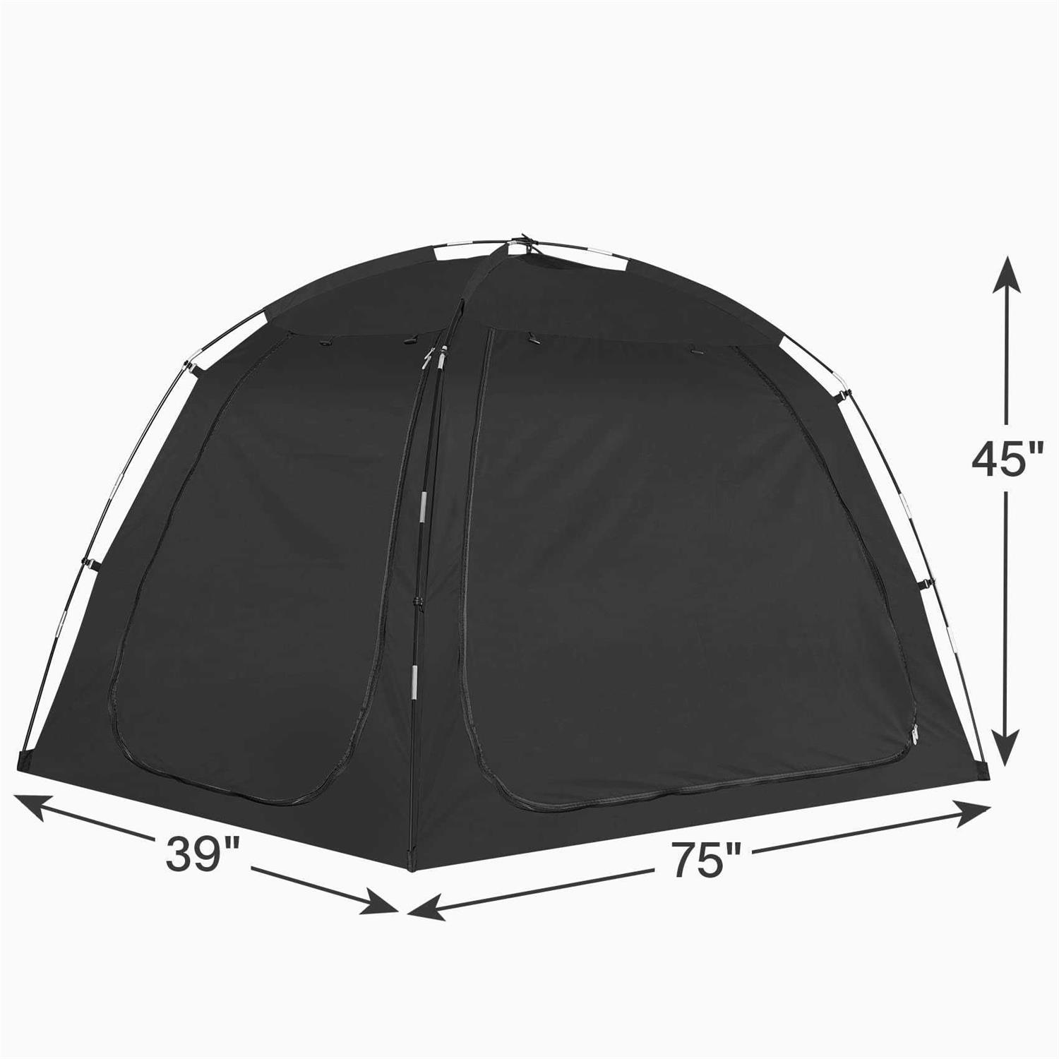 EighteenTek Mosquito Mesh Vent Bed Tent Canopy Size Blackout Lightweight Privacy Tent Space Sleeping Tents Indoor Portable Canopy Tents Frame - Image 4