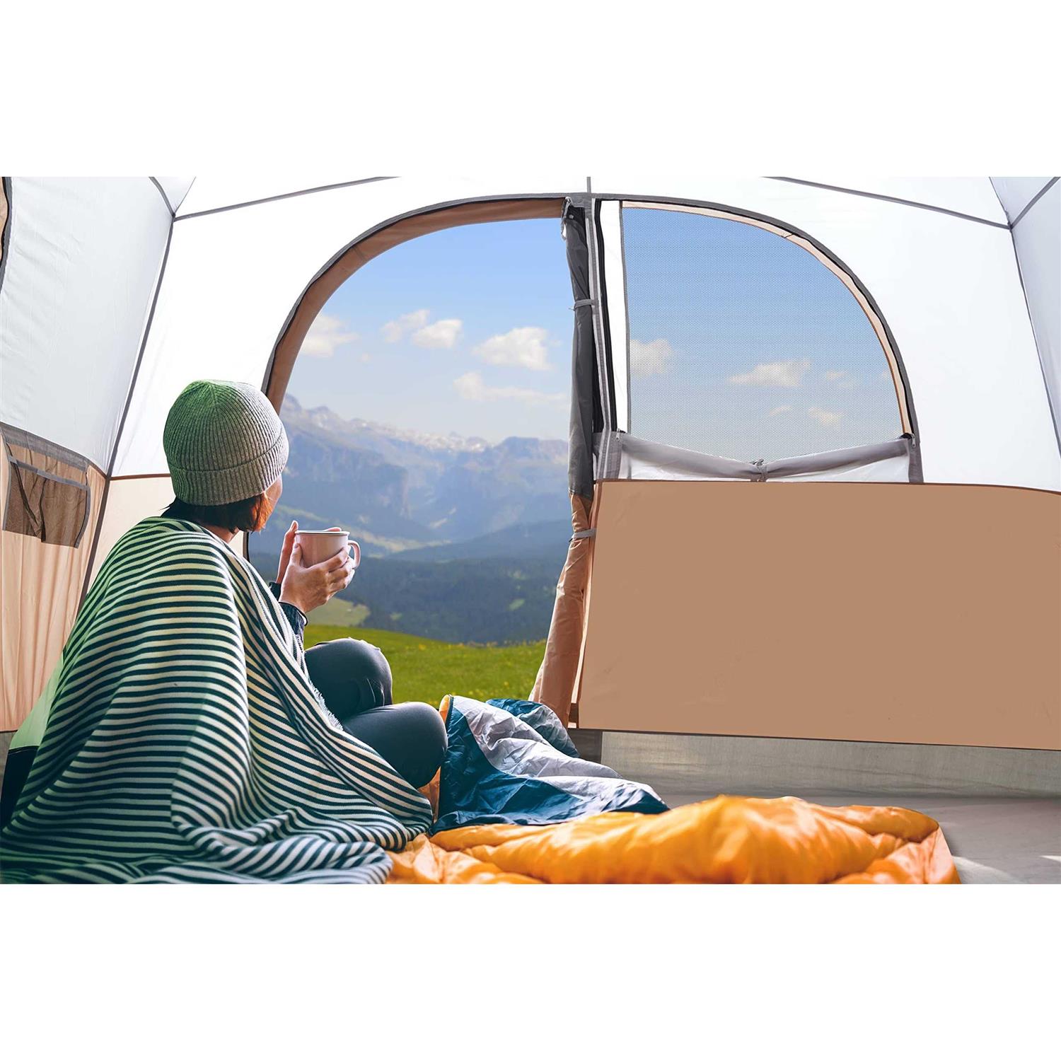 Unp Tents 6 Person Waterproof Windproof Easy Setup,Double Layer Family Camping Tent With 1 Mesh Door 5 - Image 3