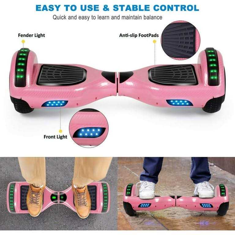 Sisigad 6.5 in. Two-Wheel Self Balancing Hoverboard with Bluetooth Electric Scooter for Kids - Image 5