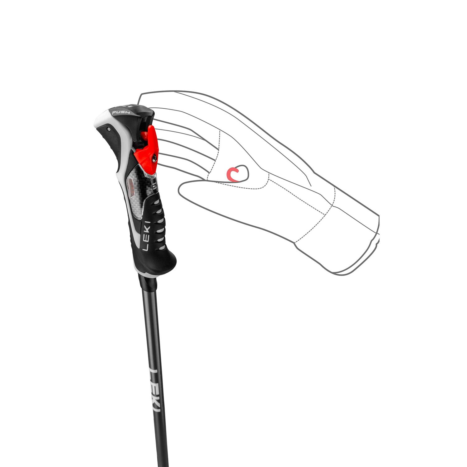 Leki Carbon 14 3D Ski Poles - Image 2