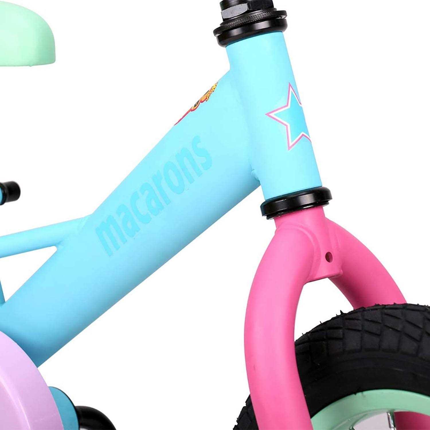 Joystar Macarons Kids Bike for Girls Ages 4-7 with Training Wheels - Image 5