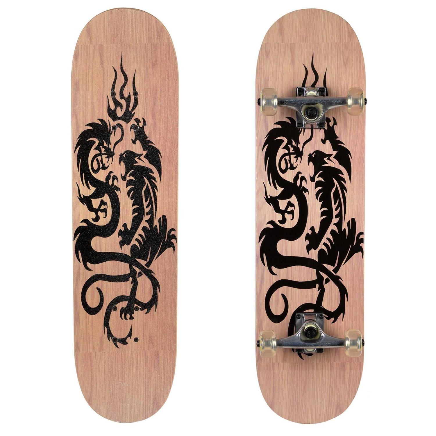 Shop709 Complete Skateboard With Graphic Sprayed Grip - Image 2