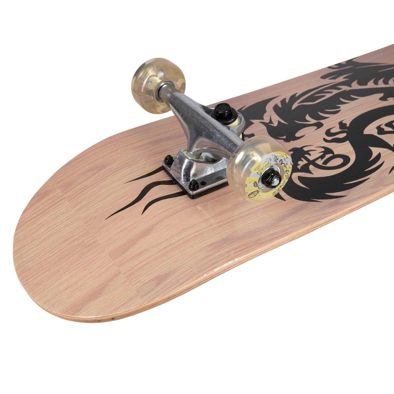 Shop709 Complete Skateboard With Graphic Sprayed Grip - Image 5