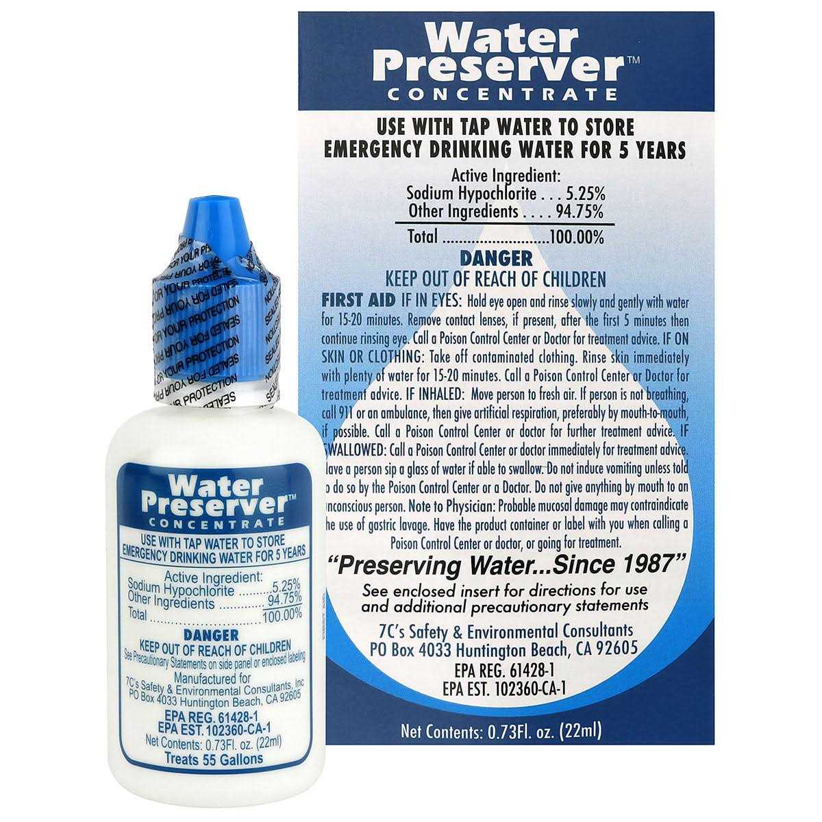 Mayday Industries 55 Gallon Water Preserver Concentrate Water Treatment Drops