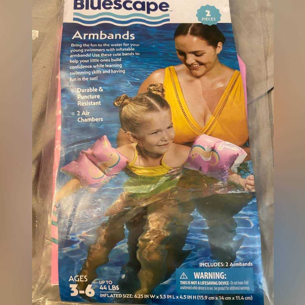 Bluescape Mermaid Inflatable Printed Kids Armbands for Swimming and Floating - Image 4