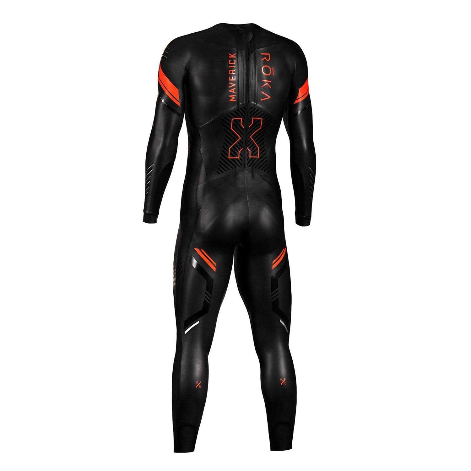 ROKA Maverick Comp II Wetsuit Black/Cyan Men&s - Image 2