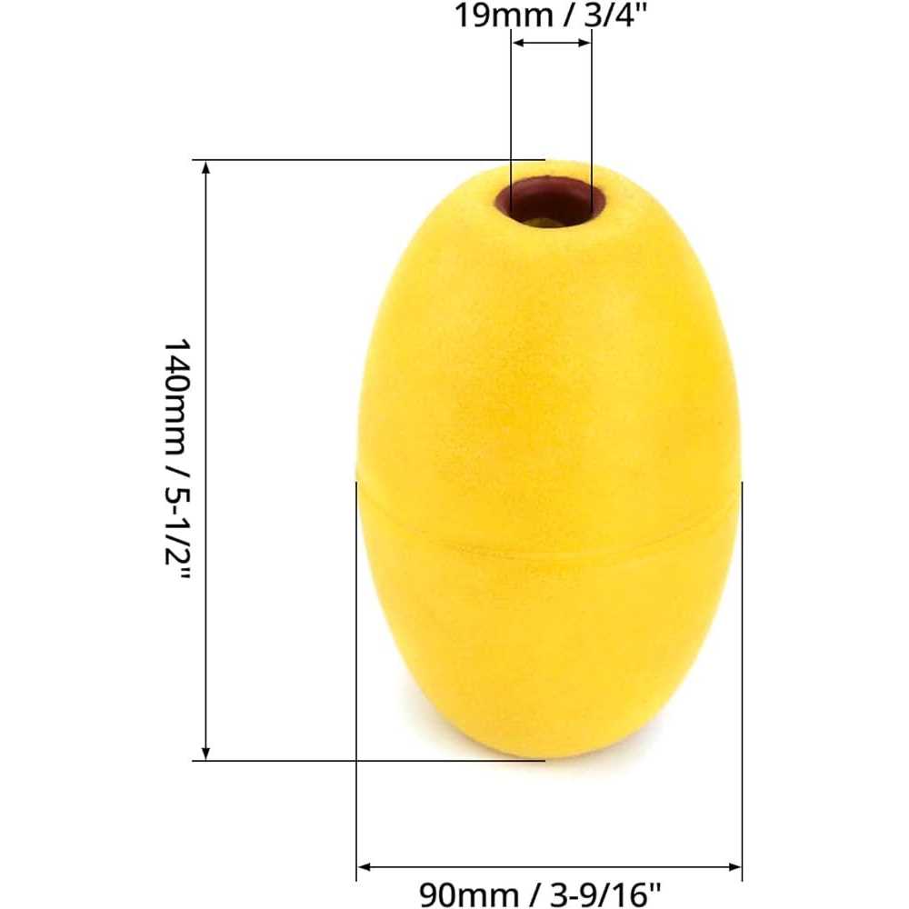 QWORK Oval Water Float 6 Pack 1/2 Hole 3.5 x 5.5 - Image 4