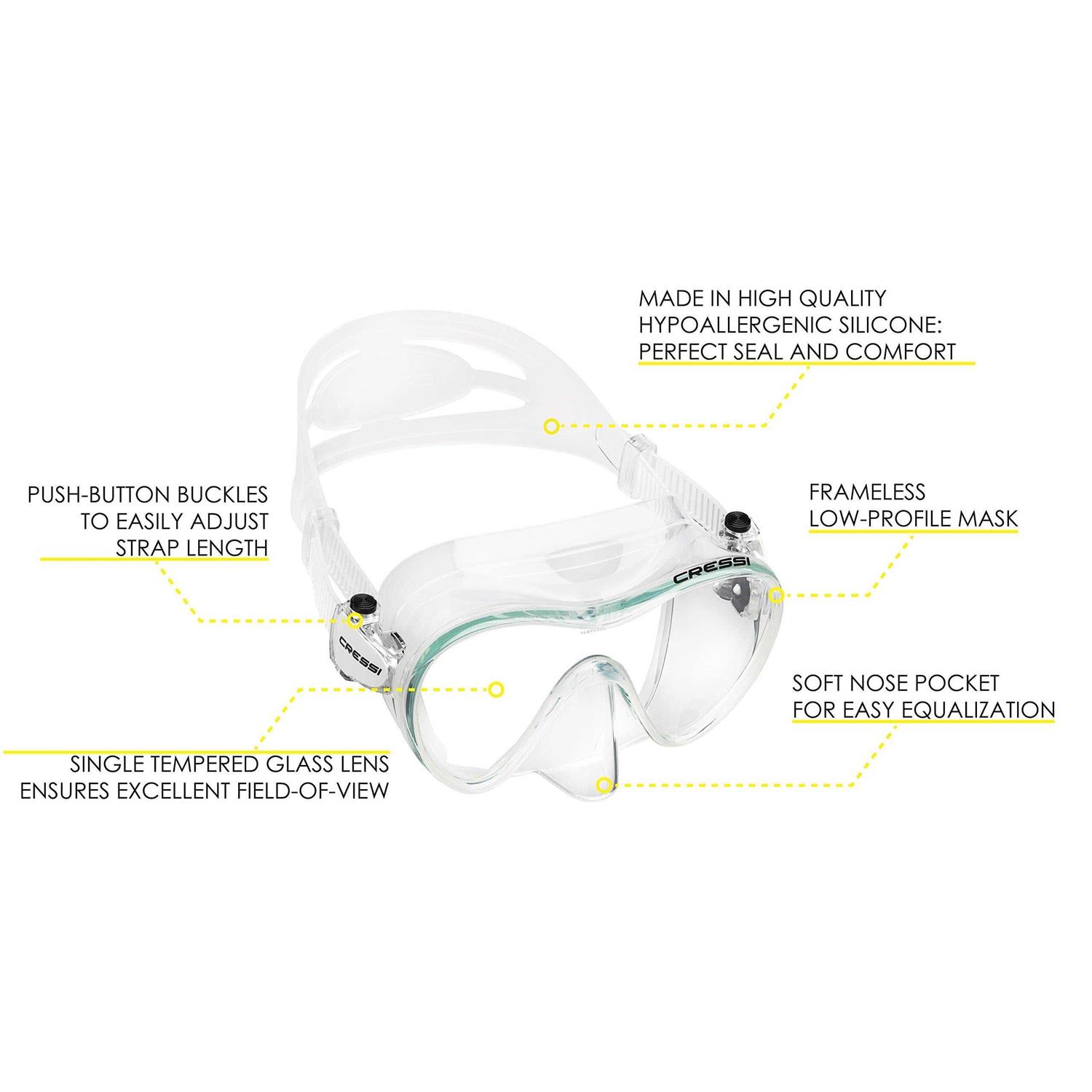 Cressi F1 Frameless Mask - Image 5
