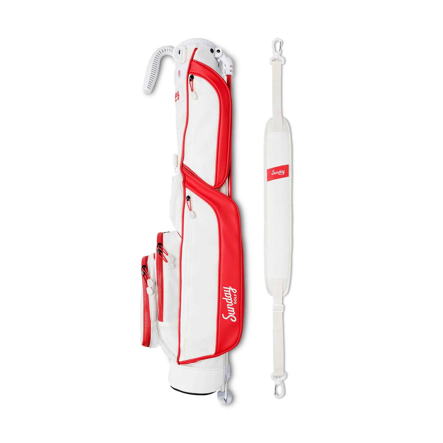 Sunday Golf par 3 Golf Bag Small Golf Bag Lightweight Golf Bag Golf Range Bag with Stand - Image 4