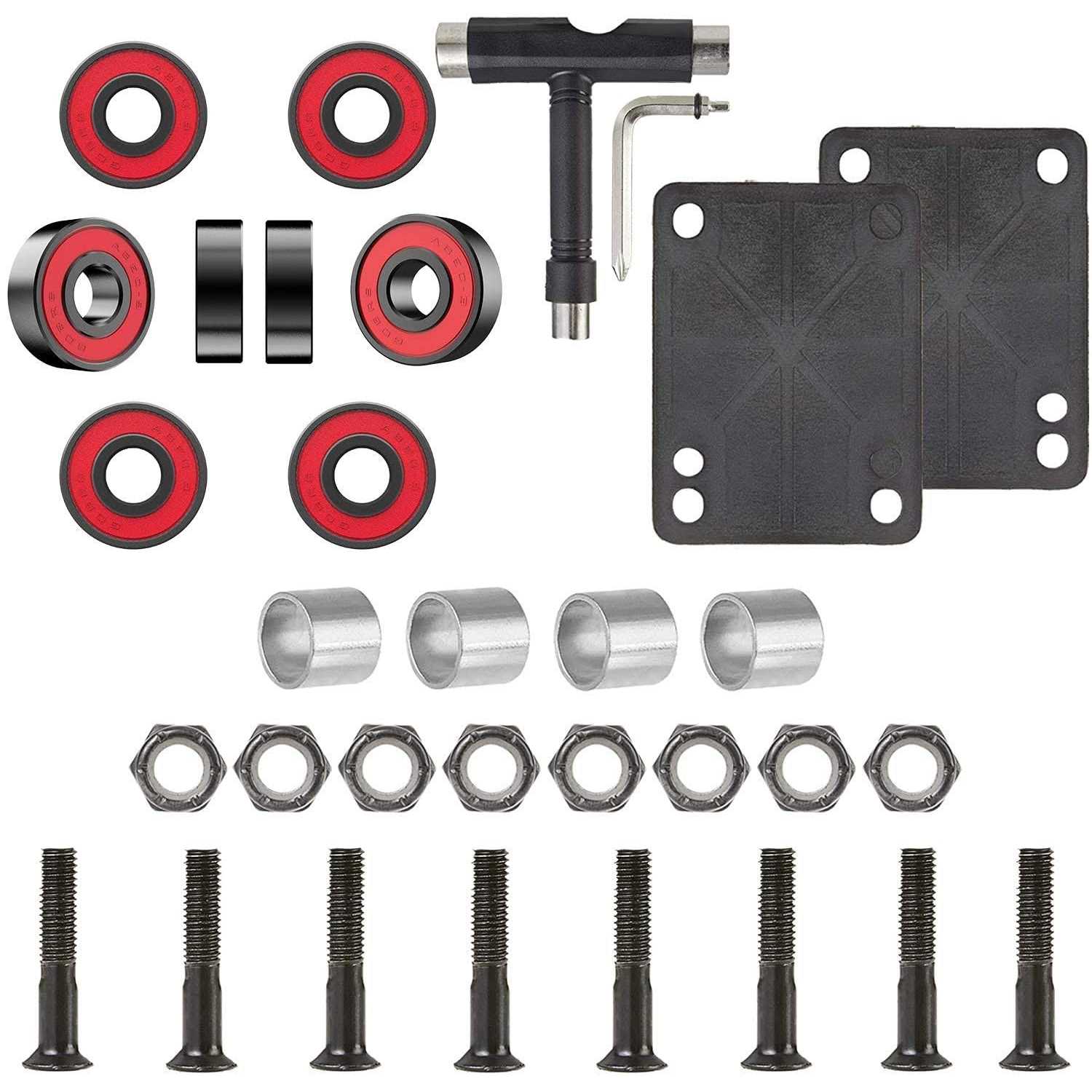 AXDT Skateboard Wheels Set,Include Skateboard Trucks Skateboard Wheels - Image 4