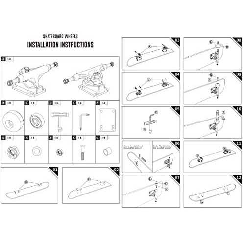 AXDT Skateboard Wheels Set,Include Skateboard Trucks Skateboard Wheels - Image 5